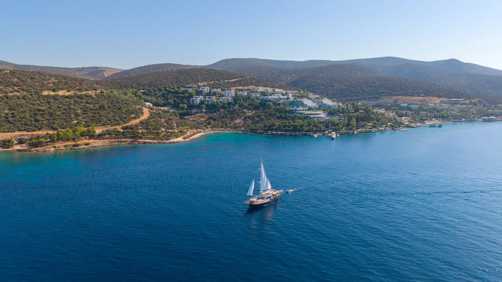 Giulia sailing in Bodrum