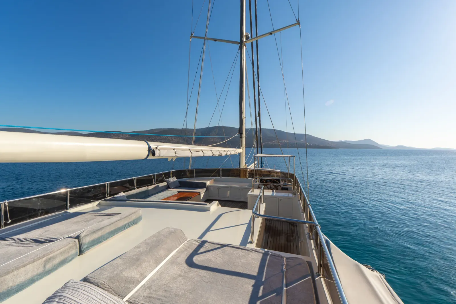 Giulia sailing in Bodrum