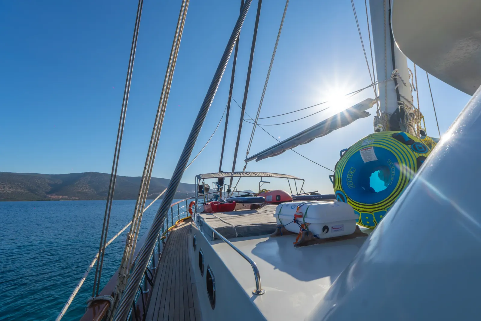 Giulia sailing in Bodrum
