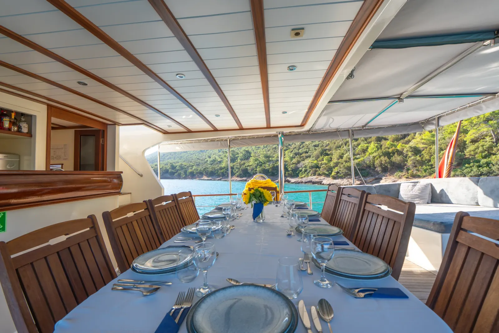 Giulia sailing in Bodrum