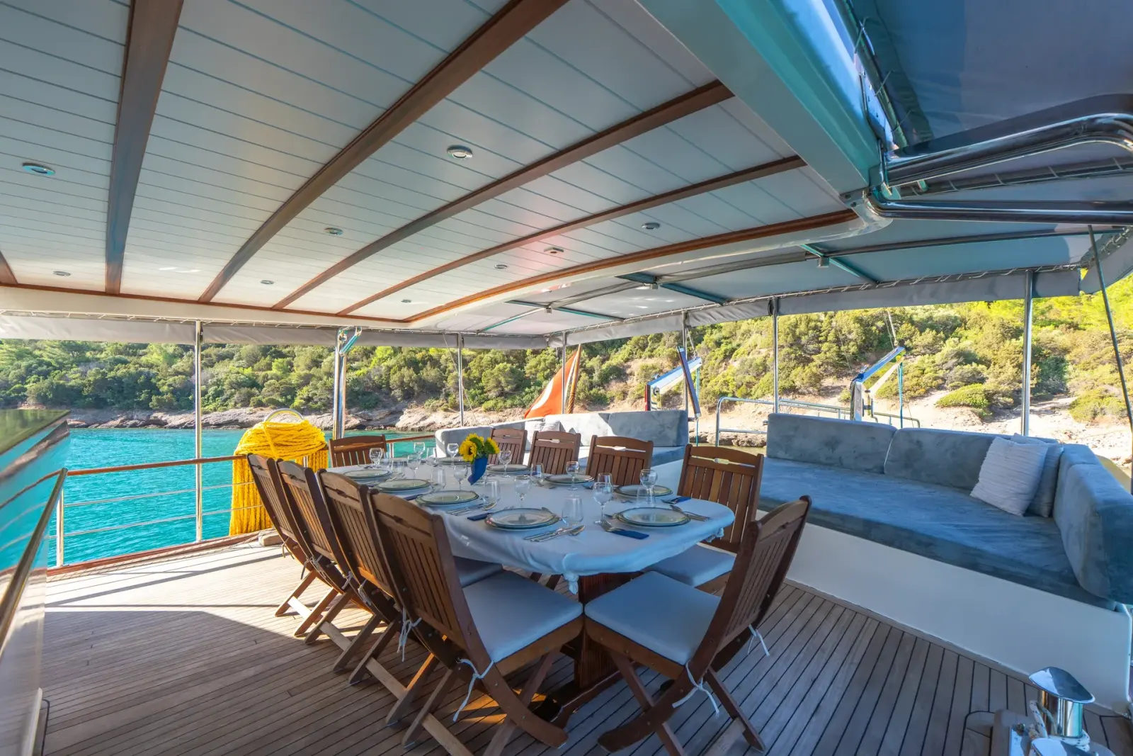 Giulia sailing in Bodrum