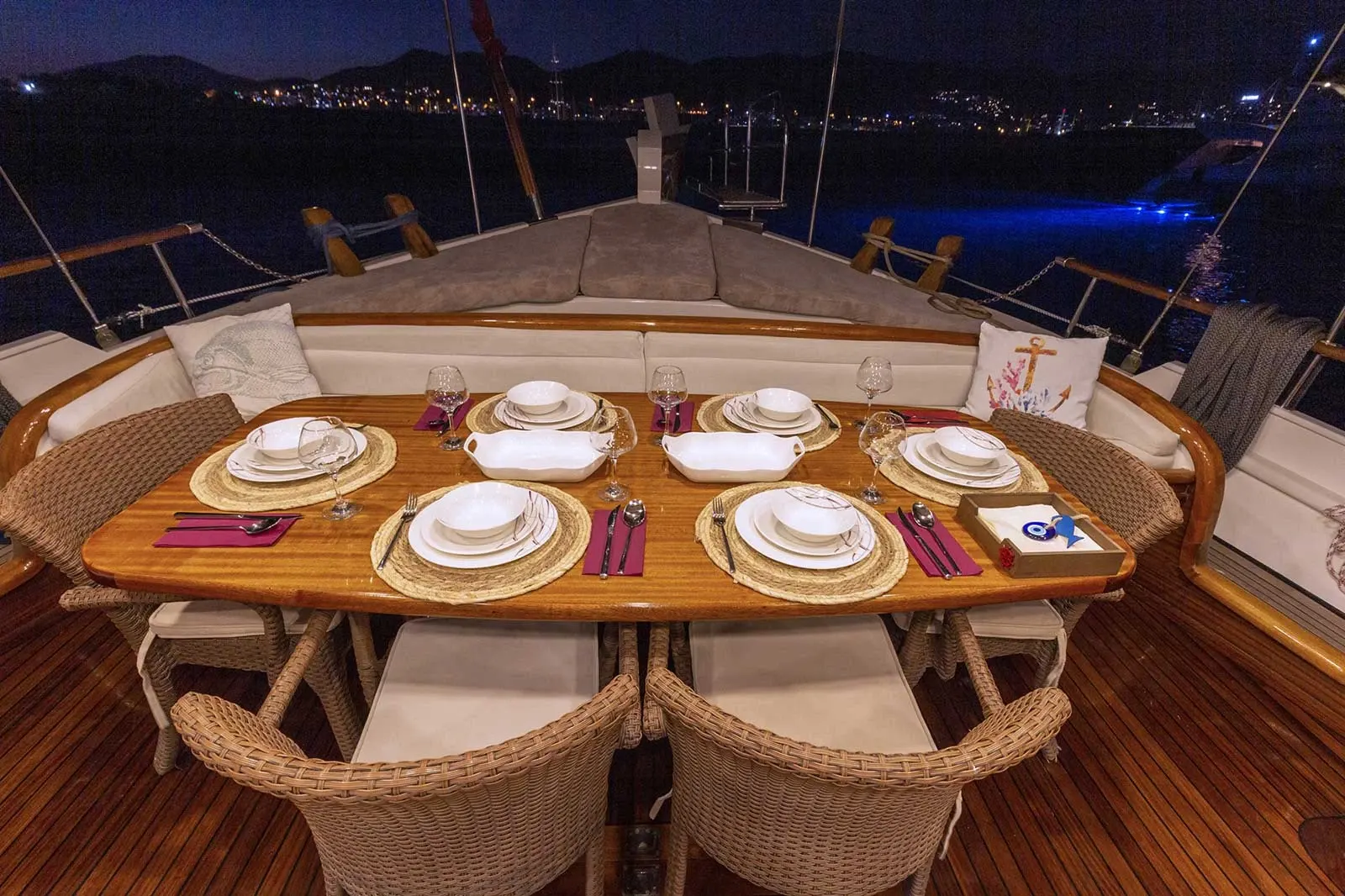 Mürvet Hanım sailing in Bodrum