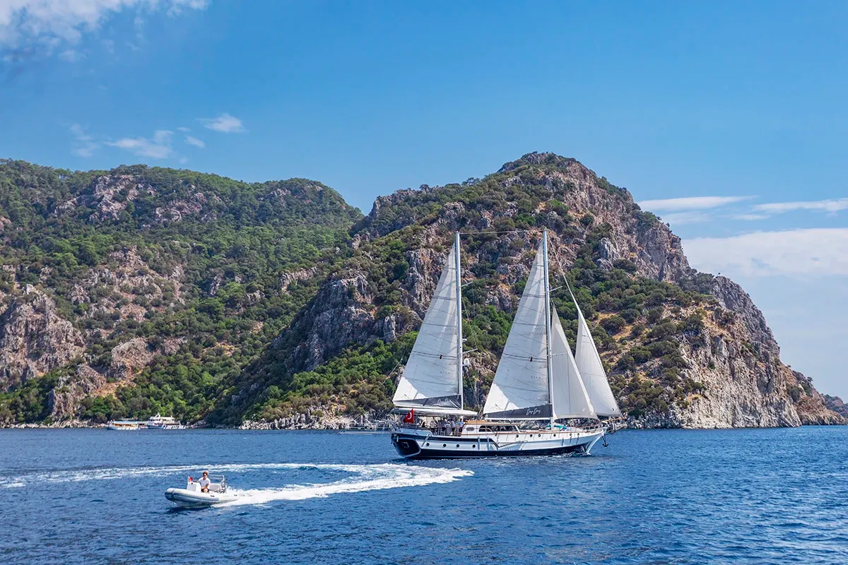 Derya Deniz sailing in Marmaris