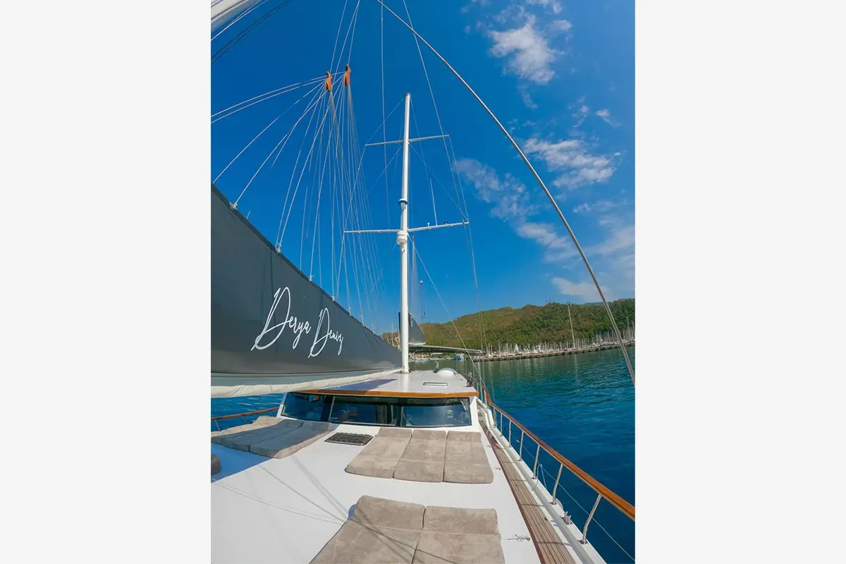 Derya Deniz sailing in Marmaris