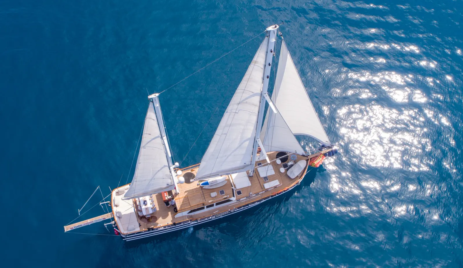 Dea Del Mare sailing in Bodrum