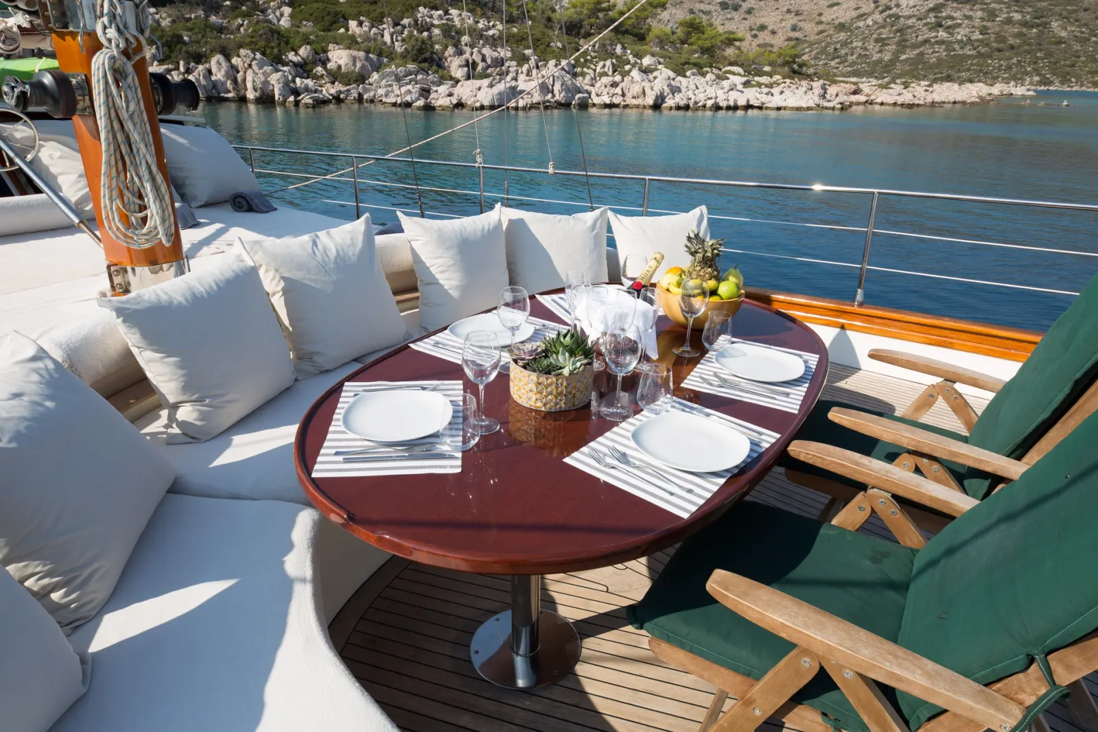 Lady Freya sailing in Rhodes