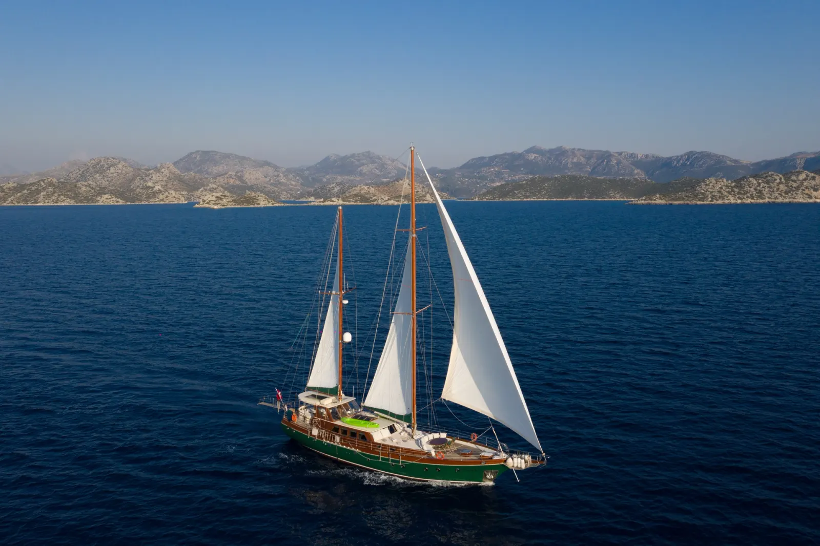 Lady Freya sailing in Rhodes