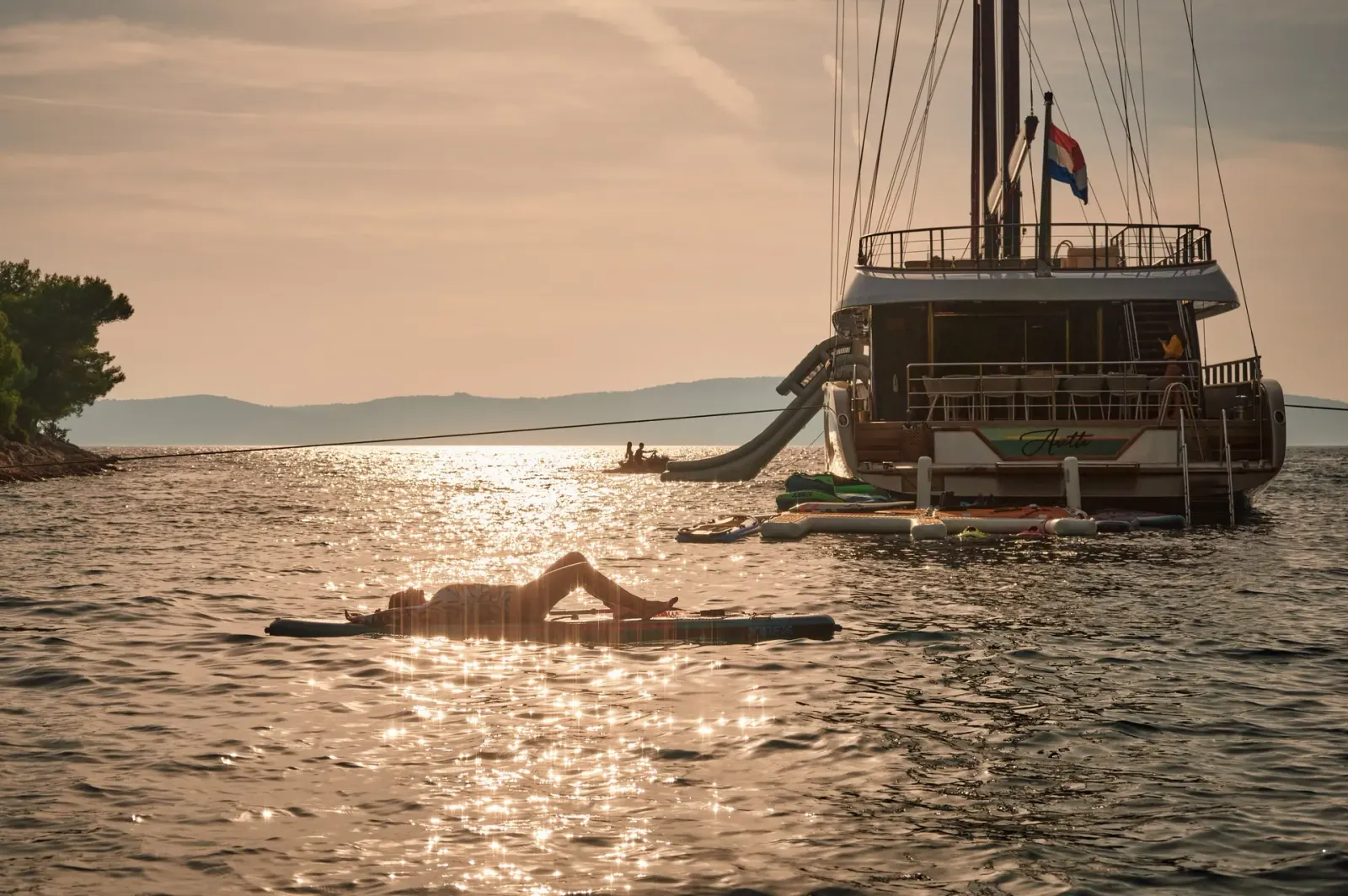 Anetta sailing in Split