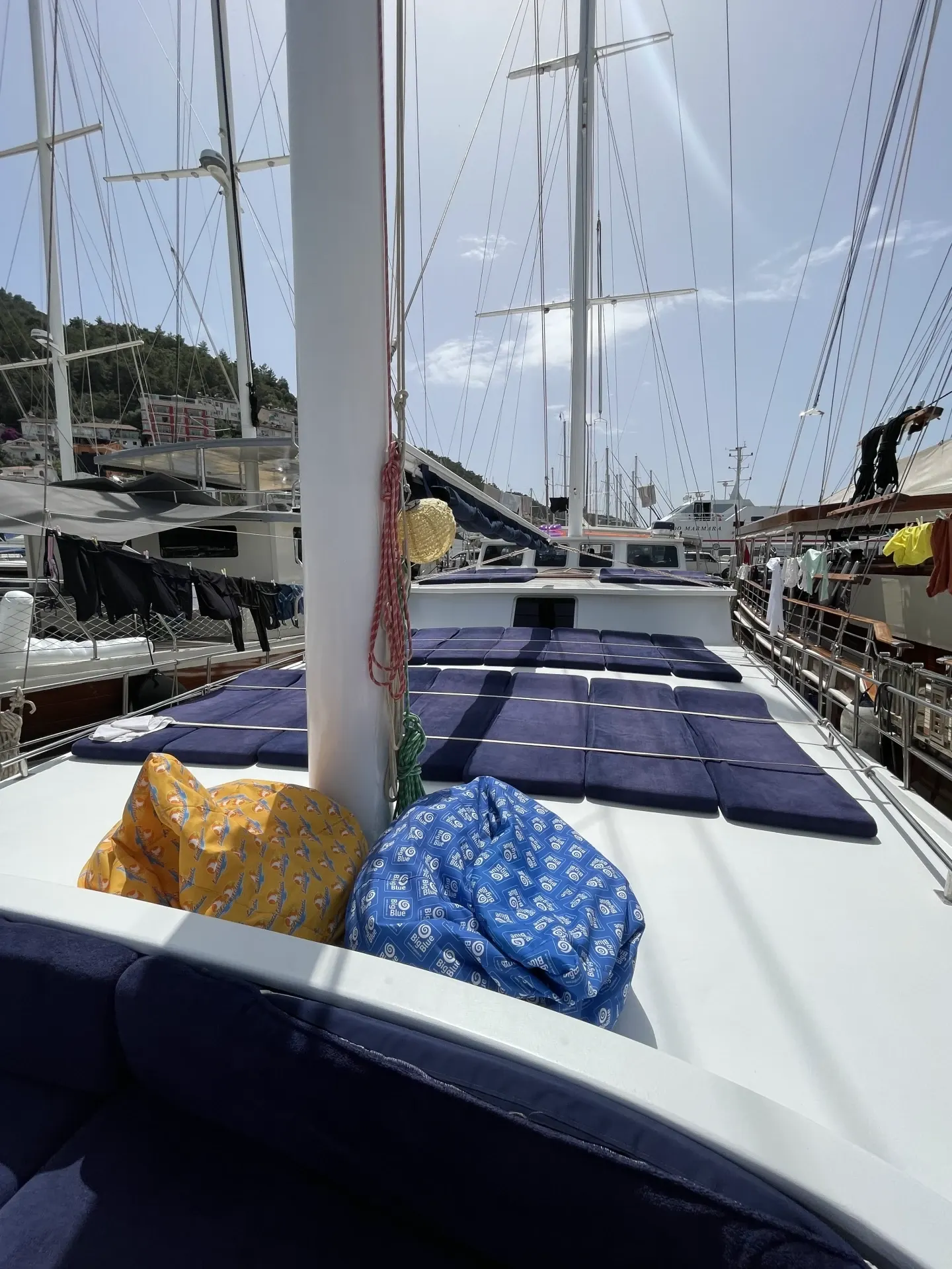 Turqoise Seas Gulet interior cabin view