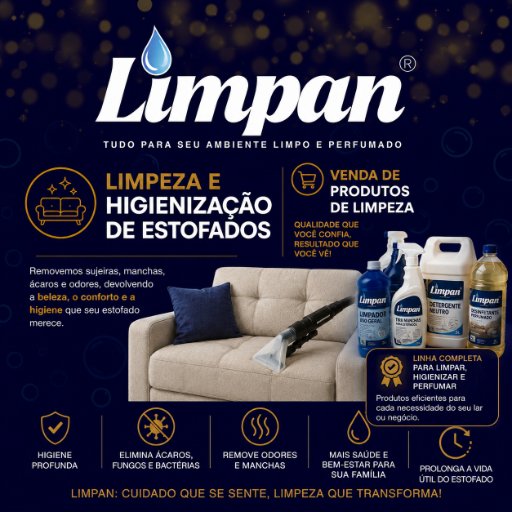 LIMPAN - LIMPEZA, HIGIENIZAÇÃO, IMPERMEABILIZAÇÃO E PRODUTOS