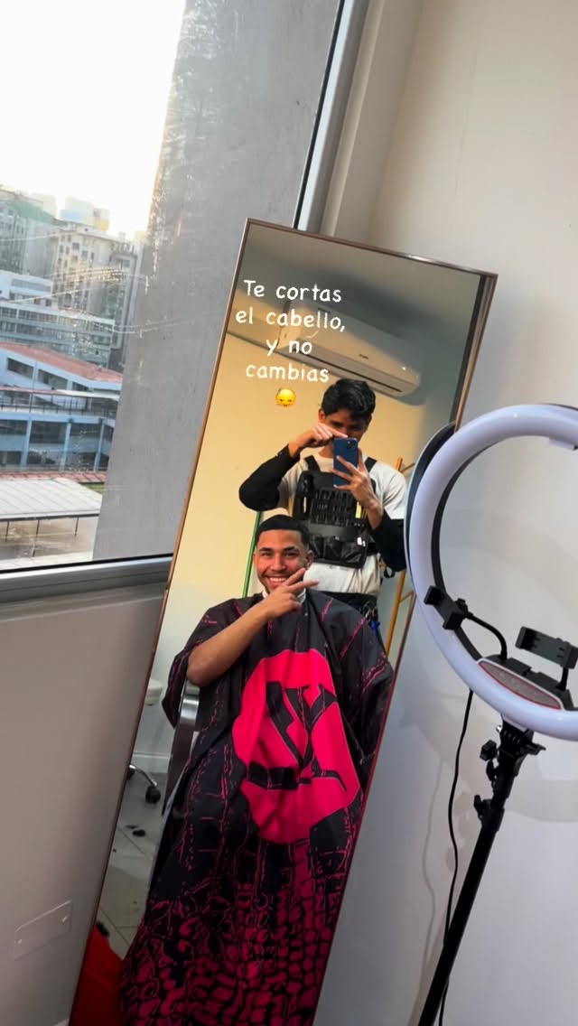 El cambio 🙂‍↔️ #parati en El Barbero Moderno, Santiago