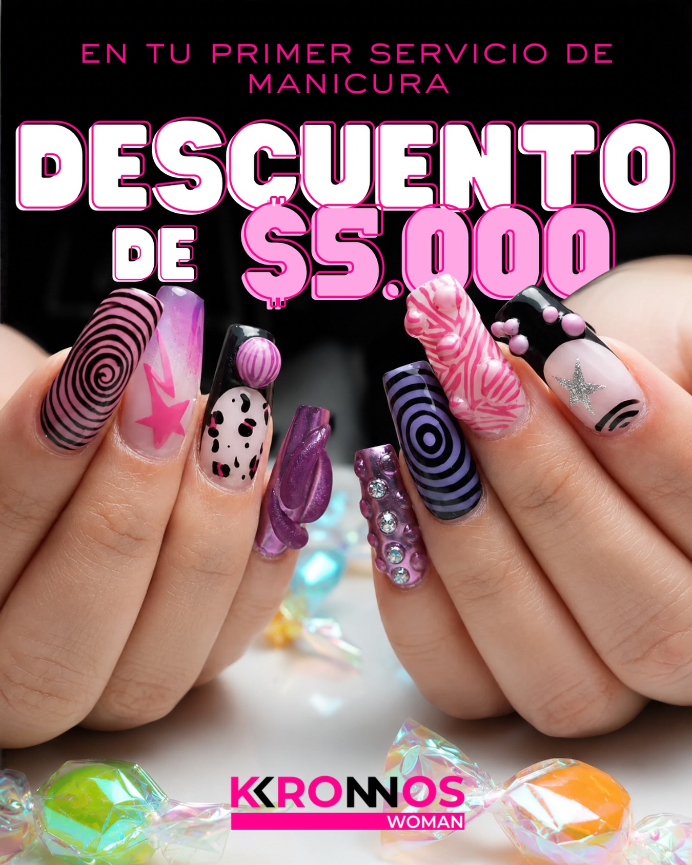 💖COMENTA “ YO QUIERO “ PARA OBTENER EL DESCUENTO💖

¿MANICURE EN KRONNOS WOMAN POR PRIMERA VEZ? 
Entonces esta promo es para ti 💖
Obtén un DESCUENTO DE $5.000 en tu primer servicio de manicure ✨

Diseños únicos, atención personalizada y el espacio perfecto para regalonearte 🌸

Síguenos en @kronnoswoman 

📍Reserva tu hora y vive la experiencia Kronnos Woman 💌

#KronnosWoman #ManicureChile #Uñas #NailArt #limache en Kronnos Studio Limache, Limache