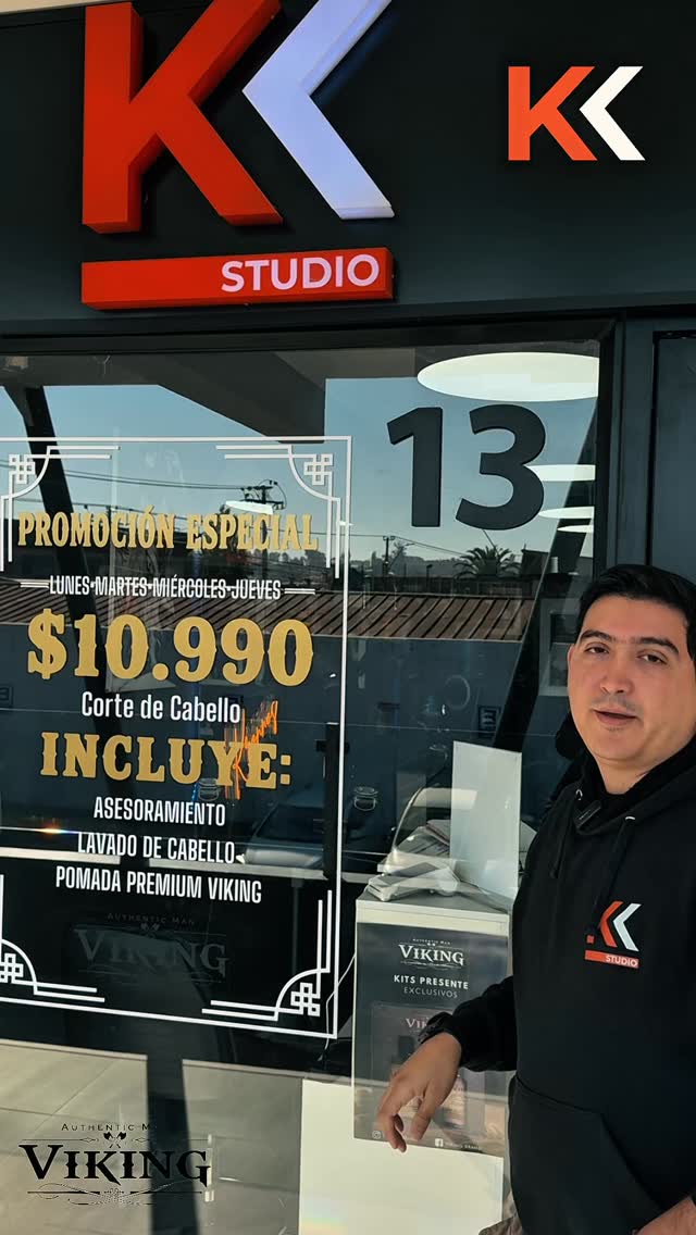 💈⚡ Porque verte bien no tiene por qué costar más⚡💈

De lunes a jueves aprovecha nuestra promoción especial:

A tan solo $10.990🔥

📅 Agenda tu hora y dale a tu imagen el cuidado que merece

#KronnosStudio #PromoBarberia #CorteMasculino #PomadaViking #AgendaTuHora en Kronnos Studio Peñablanca, Villa Alemana
