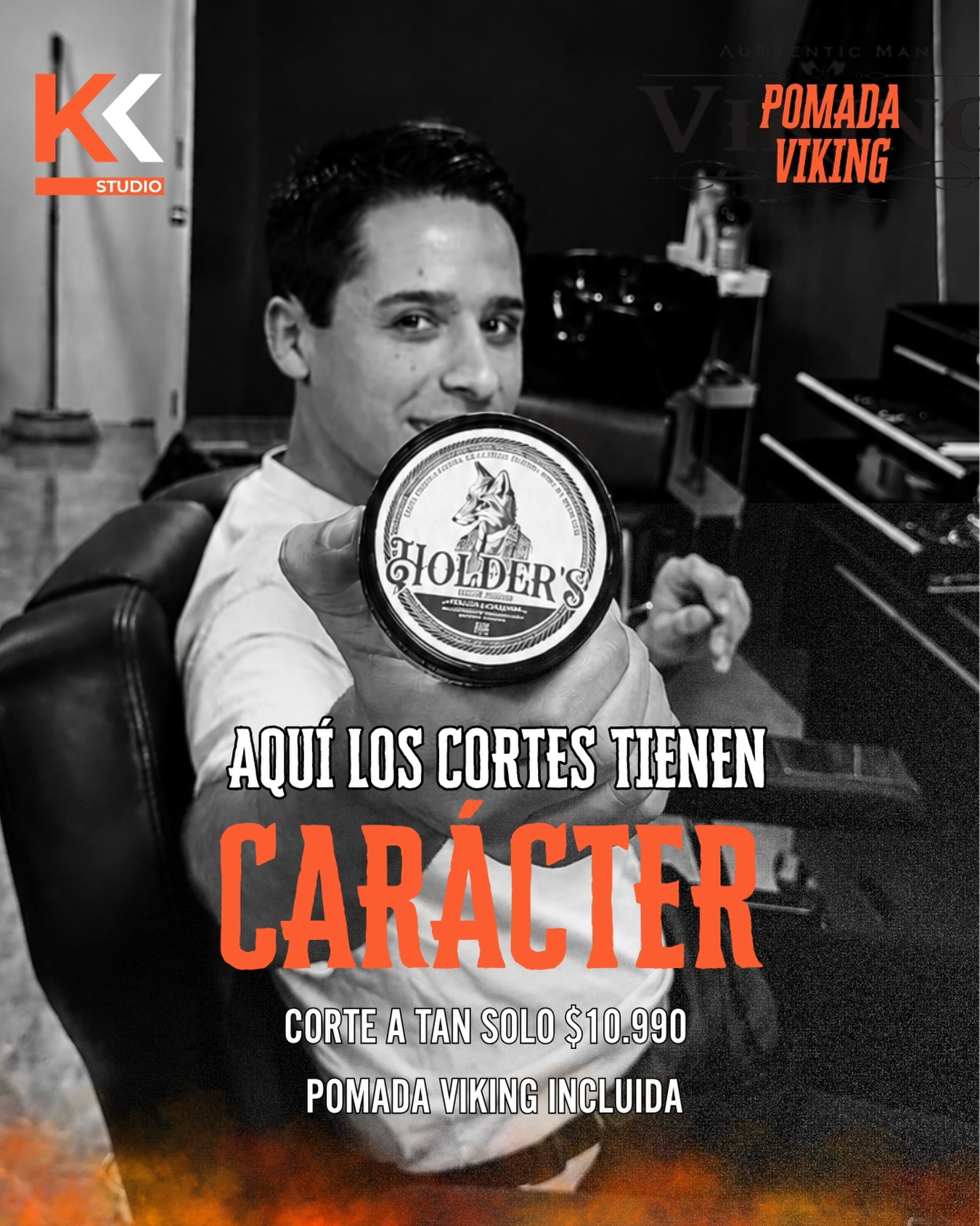 ¡En Kronnos Studio cada corte tiene carácter! 💈

Disfruta de un corte de calidad por solo $10.990 con Pomada Viking incluida para un acabado perfecto. 🔥

¡No pierdas la oportunidad de lucir increíble!

Agenda tu cita ahora🔥

📍 Ven a Kronnos Studio y transforma tu look.

#CortesConCarácter #KronnosStudio #CorteDeCabello #PomadaViking #EstiloUnico en Kronnos Studio Peñablanca, Villa Alemana