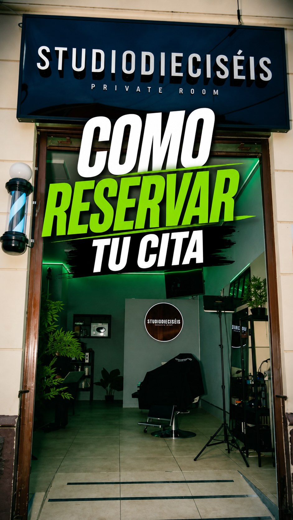 Si  aún no sabes cómo reservar aquí te dejo el paso a paso  Te esperamos no te quedes fuera ! 🍃♥️💈🙏🏻 . en Studio Dieciséis, Valparaíso