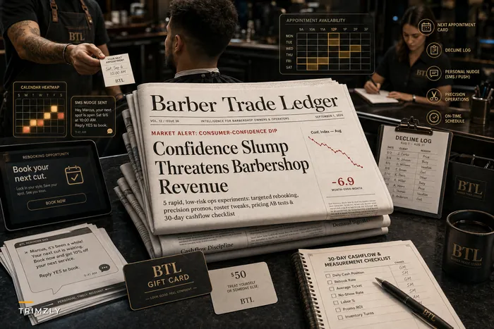 After the Consumer‑Confidence Slump: 5 Operational Moves Barbershops Can Use to Protect Revenue