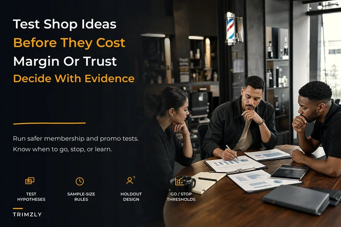 Experiment governance for barbershops that prevents bad decisions