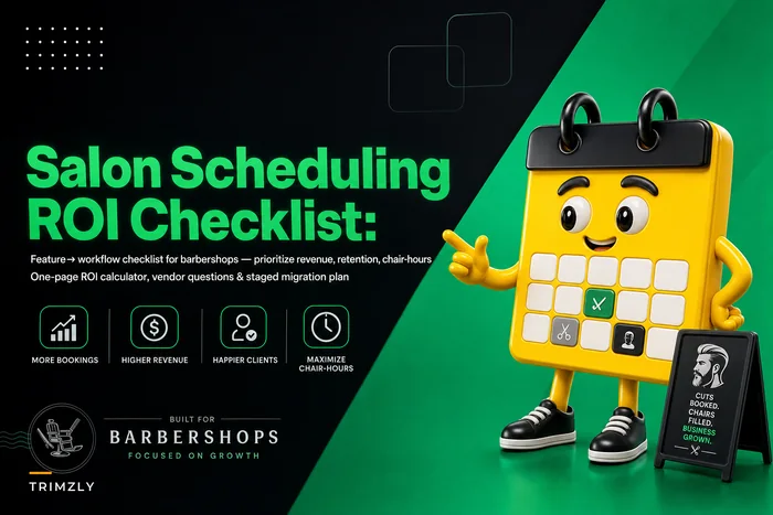 How to evaluate salon scheduling software: a practical ROI checklist and feature→workflow map for salon owners