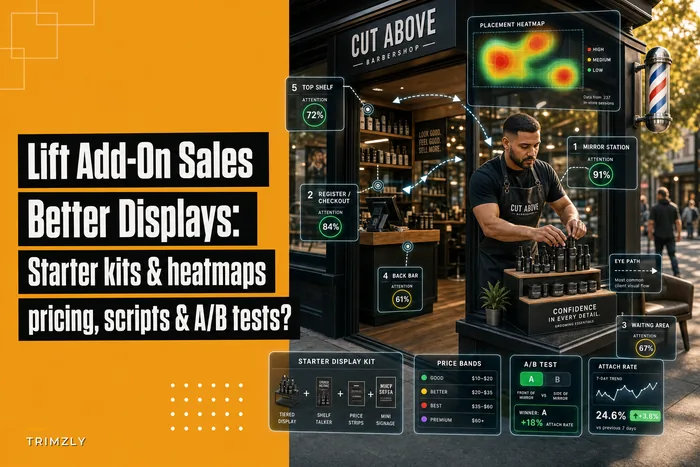 Lift add-on sales with better displays: a retail merchandising SOP for barbershops