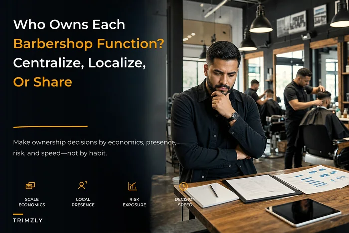 Multi-location operating model for barbershops