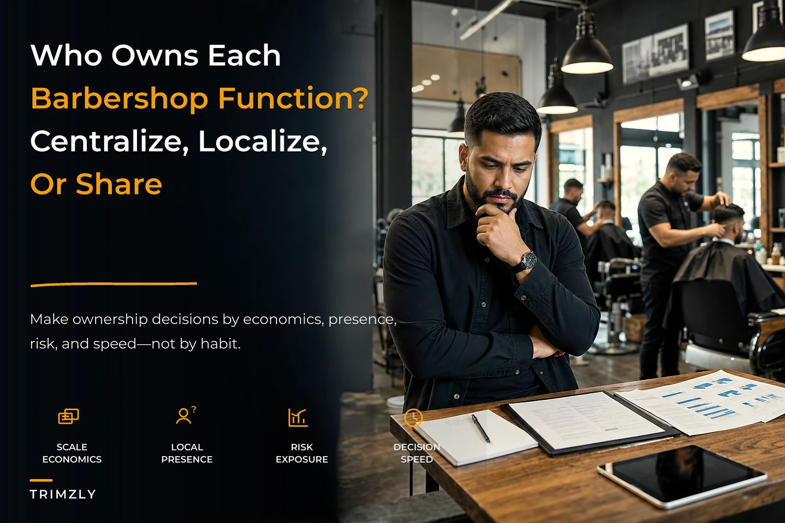 Multi-location operating model for barbershops
