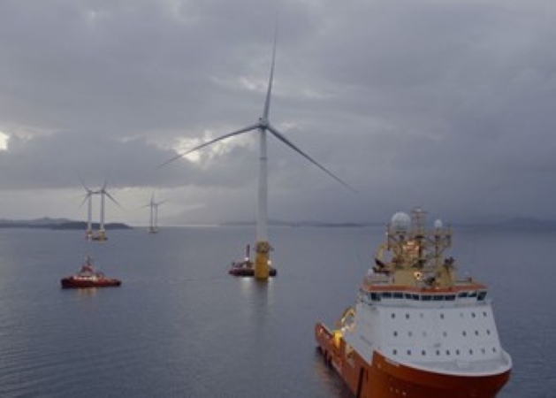 Hywind Floating Wind Farm – Towage of Floating Wind Turbines