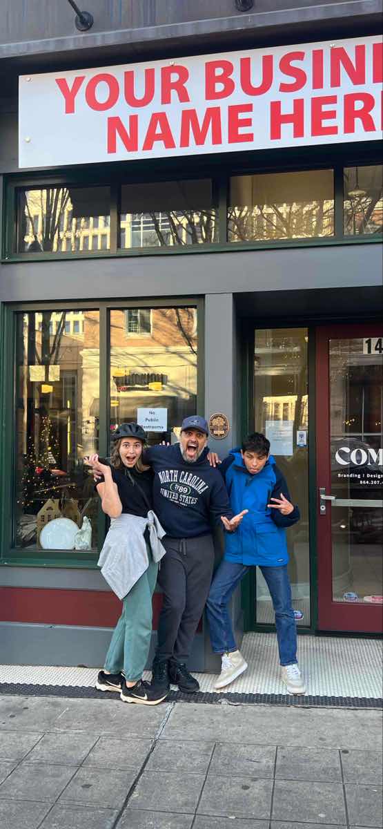 Fotos von der Schnitzeljagd in Greenville South Carolina Downtown