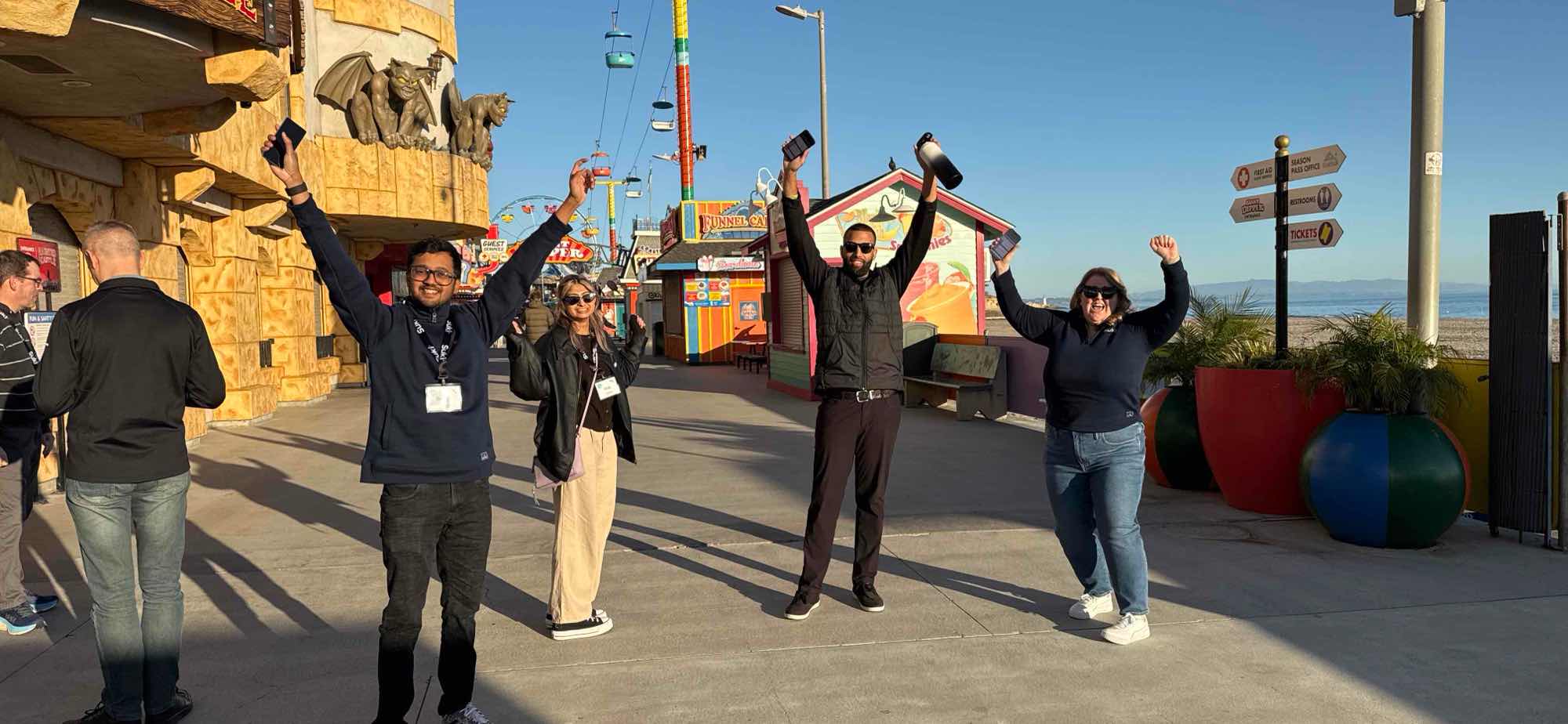 海滨步道寻宝活动照片