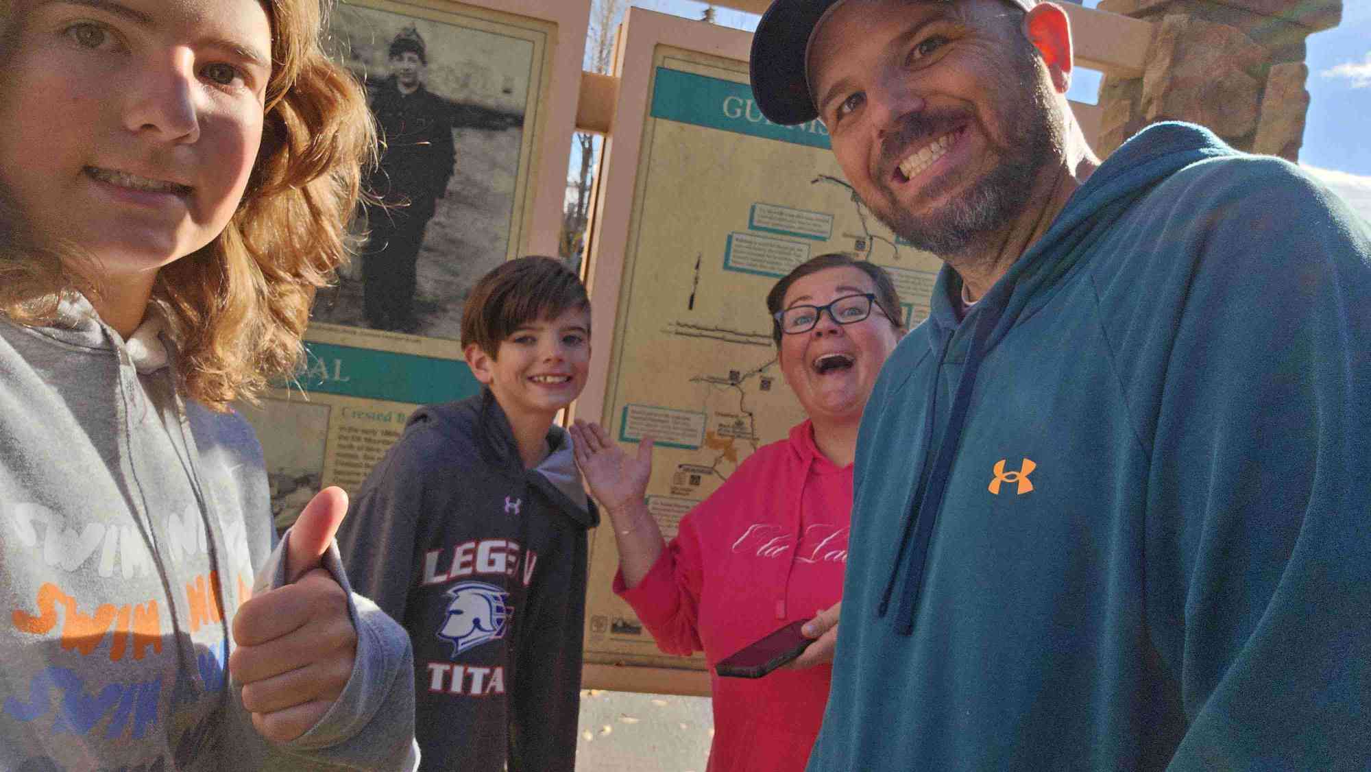 Fotky z lovu na poklad Gunnison Scavenger Hunt