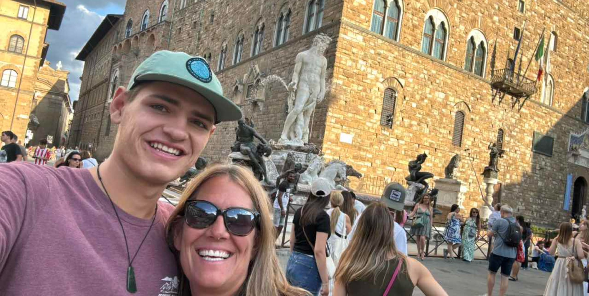 Zadanie terenowe we Florencji we W&lstrok;oszech zdj&eogon;cia z poszukiwania skarb&oacute;w