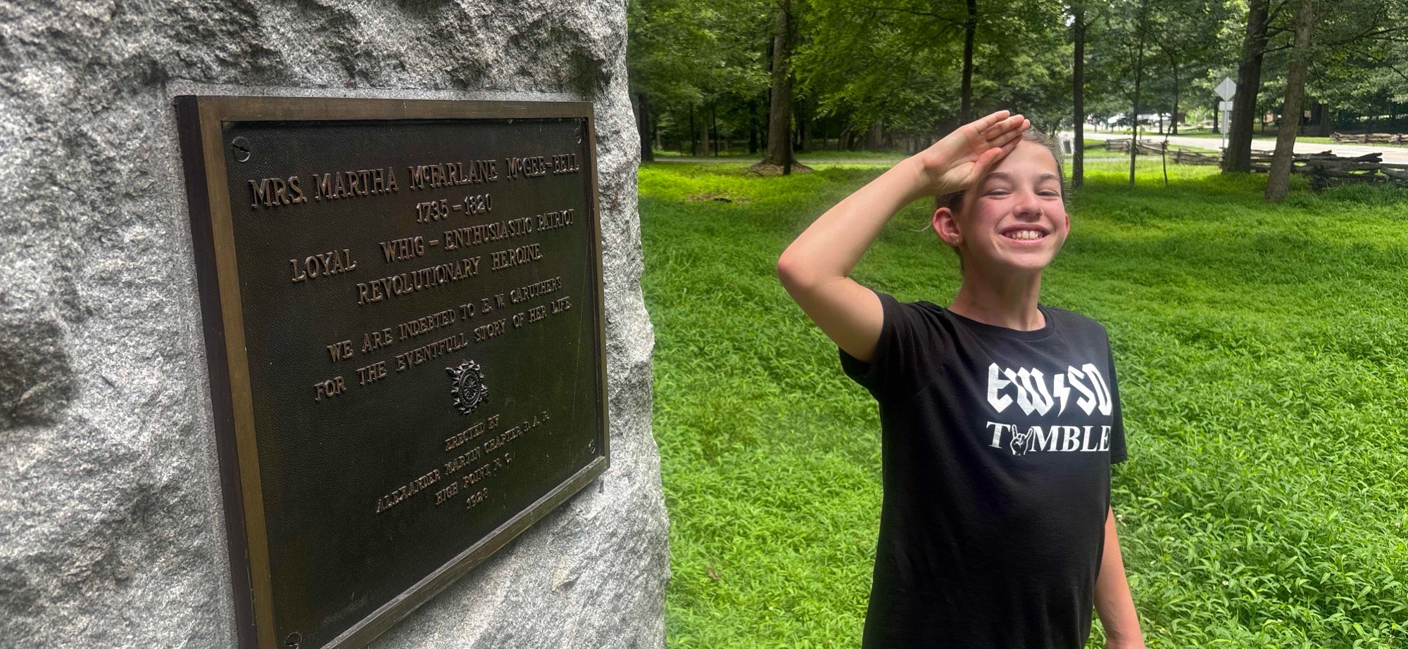 Bilder fra skattejakt ved Guilford College