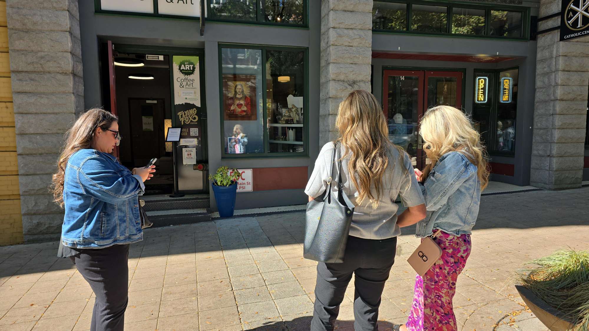 Fotos von der Schnitzeljagd in Greenville South Carolina Downtown