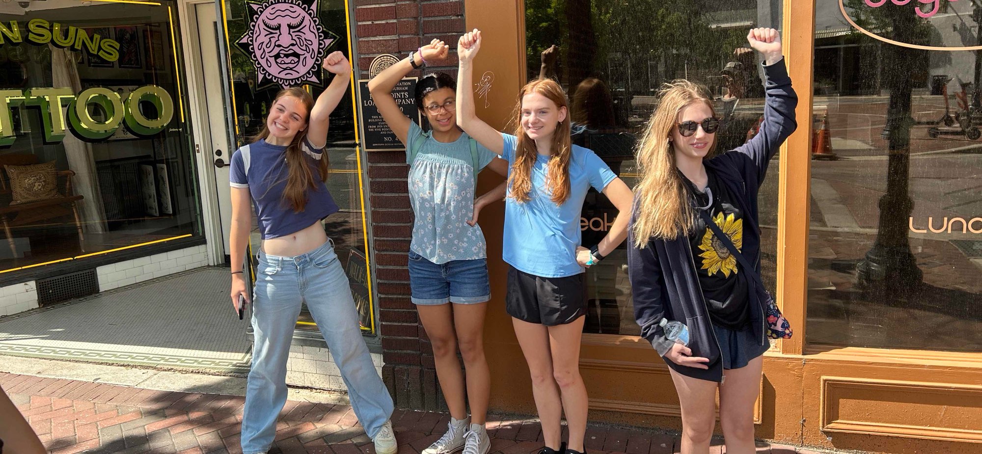 Durham North Carolina Art Walk scavenger hunt photos