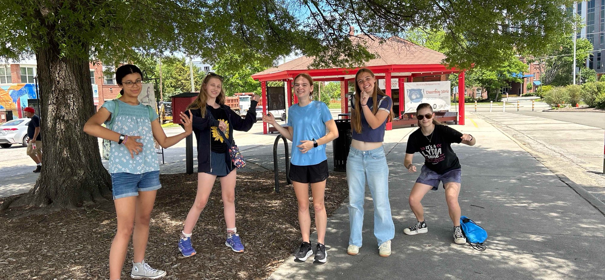 Durham North Carolina Art Walk scavenger hunt photos