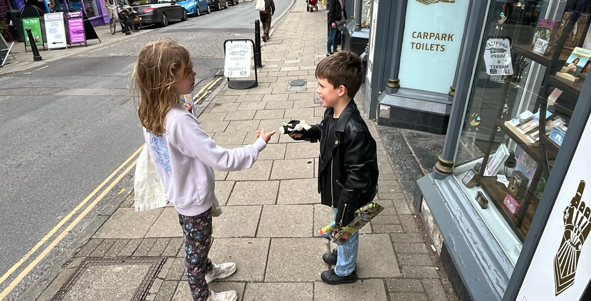 Glastonbury Egyesült Királyság Scavenger Hunt kincskereső fotók