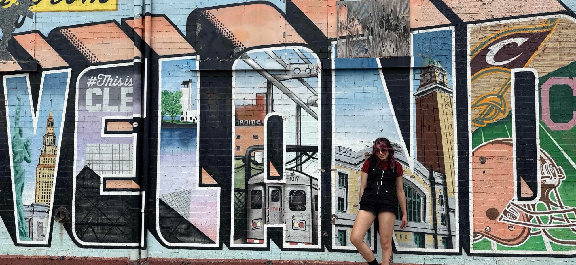 Foto's van de kunstwandeling scavenger hunt in Cleveland&comma; Ohio