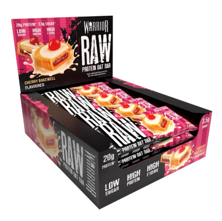 Warrior RAW Protien Bar Cherry Bakewell