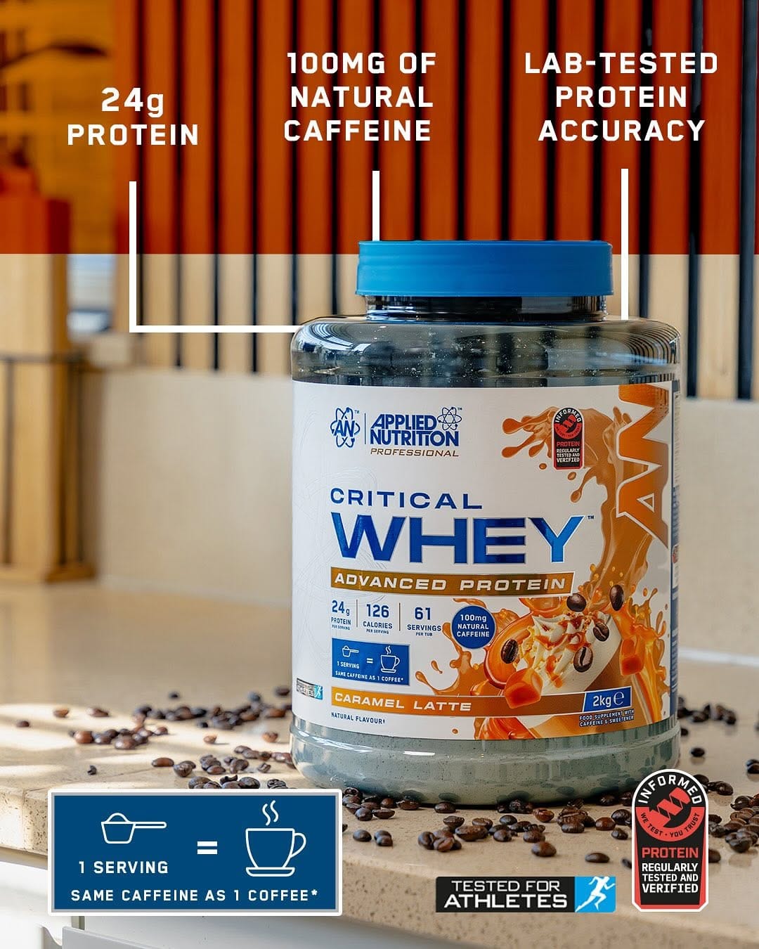 Applied Nutrition Critical Whey Caramel Latte 2kg