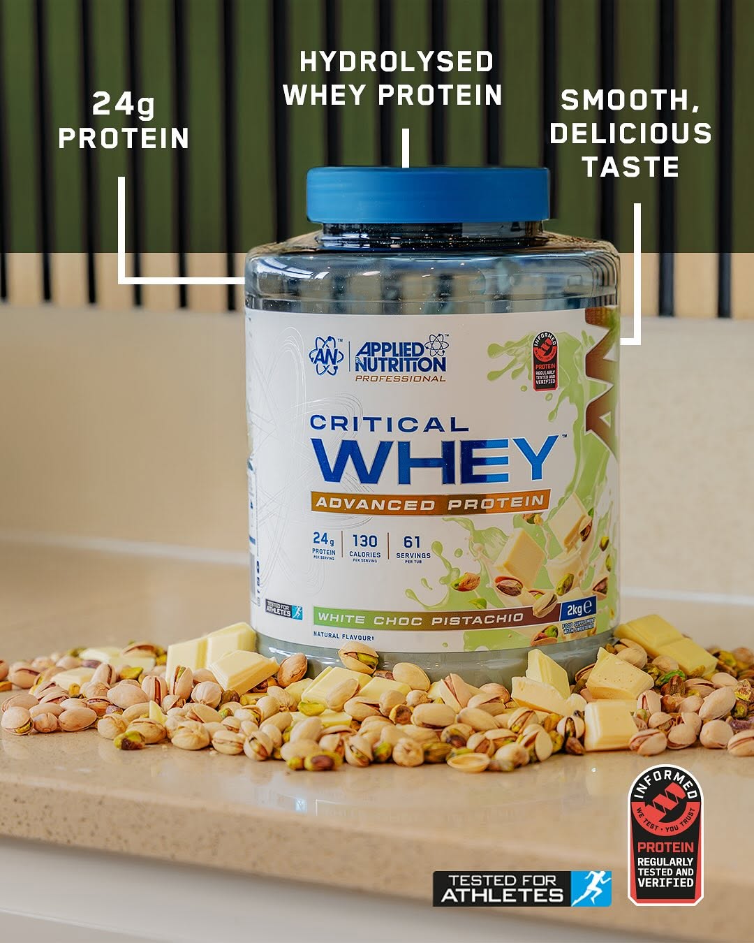 Applied Nutrition Critical Whey White Choc Pistachio 2kg