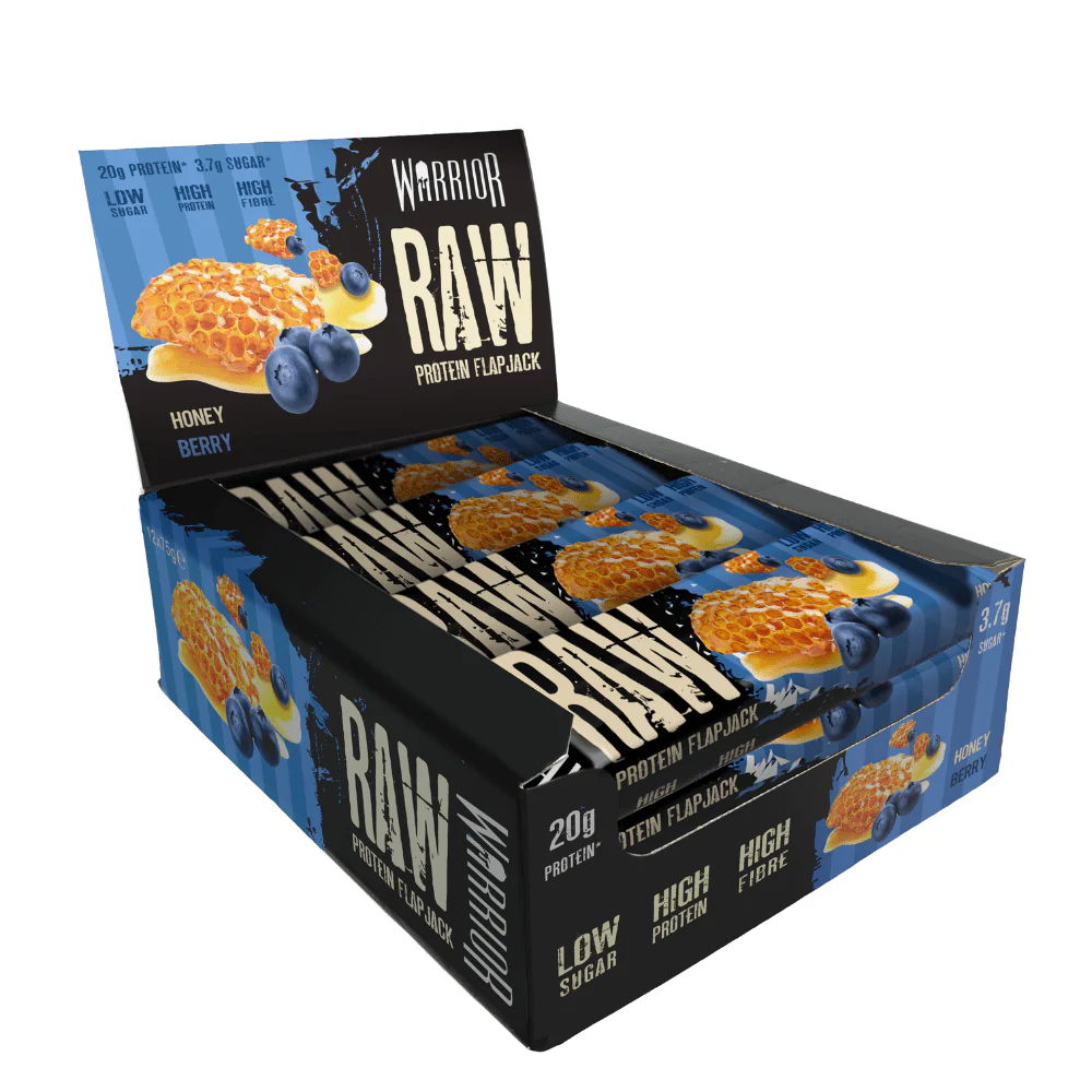 Warrior RAW Protien Bar Honey Berry