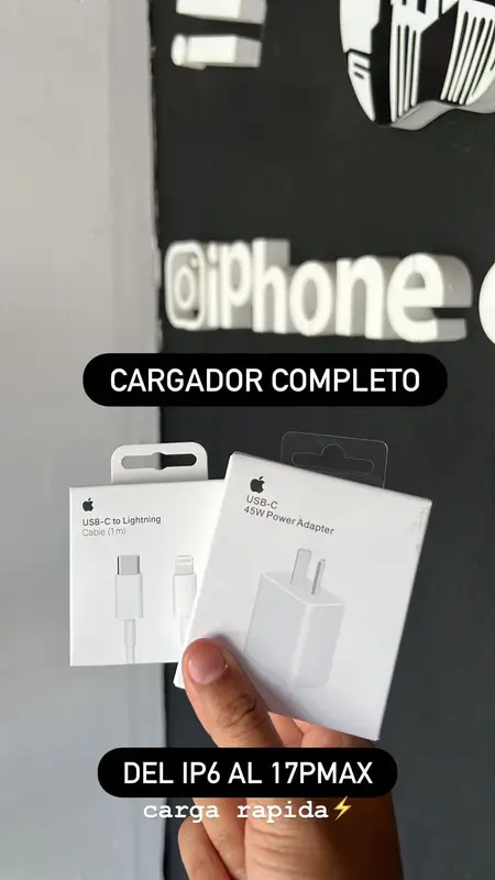 Cargador completo carga rápida
