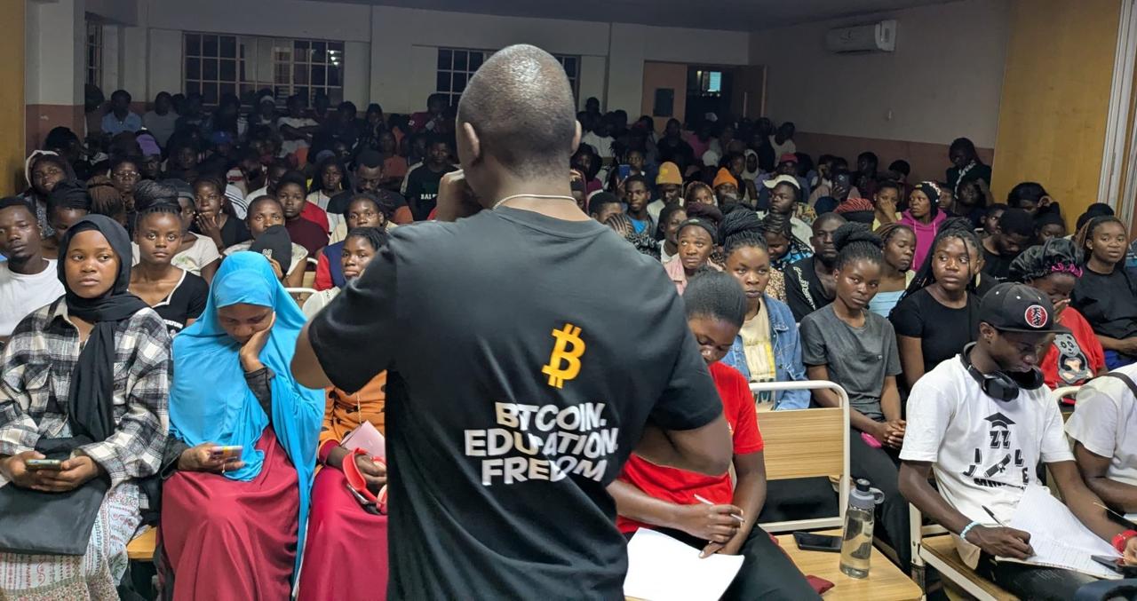 Students at a Bitcoin Boma workshop at the University of Malawi, September 2026