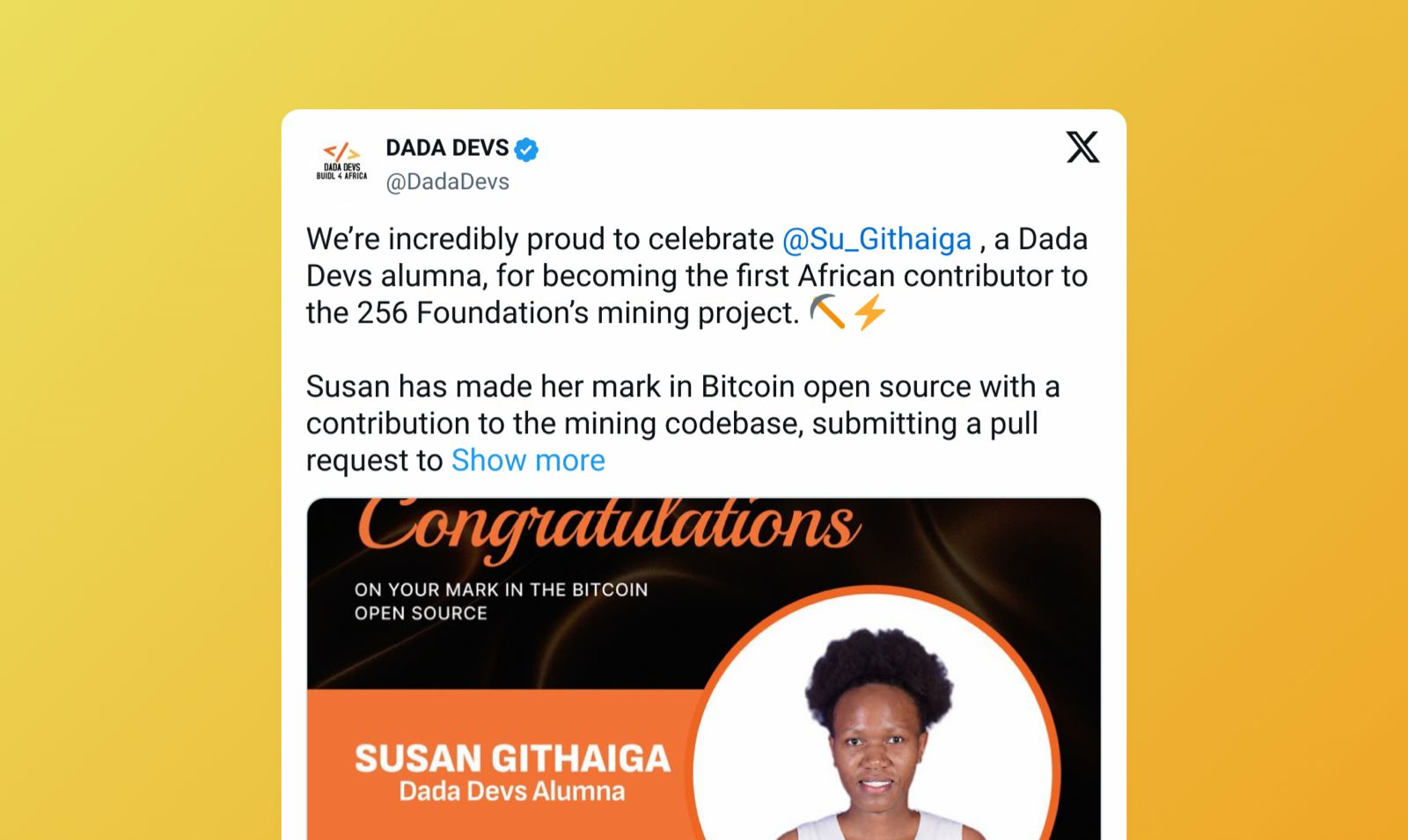 Susan Githaiga Lands Code in Bitcoin Mining Firmware Mujina — photo