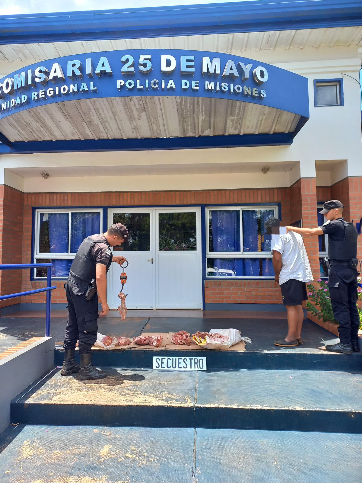 Robo de ganado deja dos hombres detenidos y más de 50 kilos de carne vacuna incautada