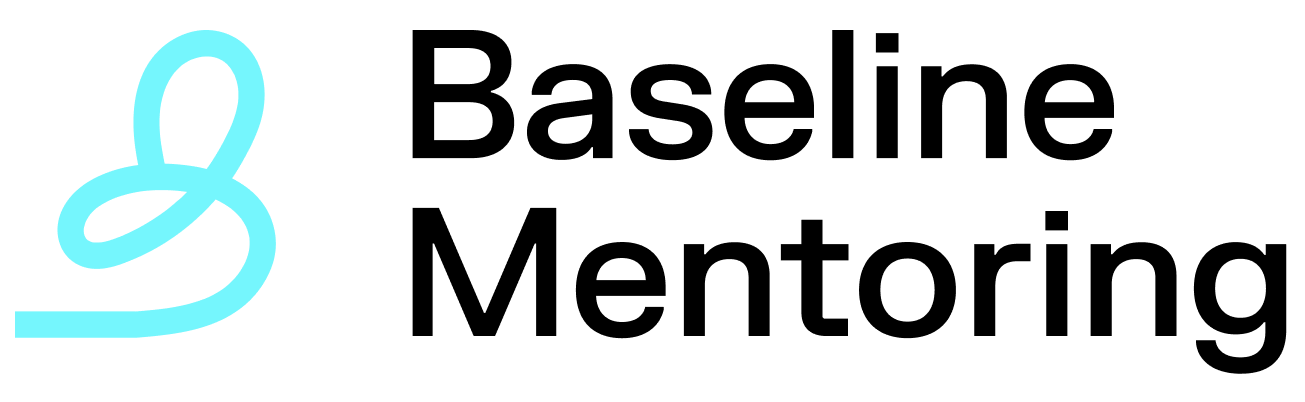 Baseline Mentoring Logo showing the company name with a professional and modern design