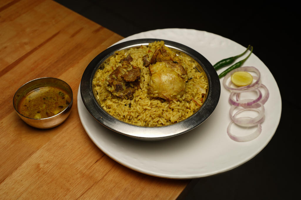 Naati Mutton Biriyani at Karunadu Awesome Foods