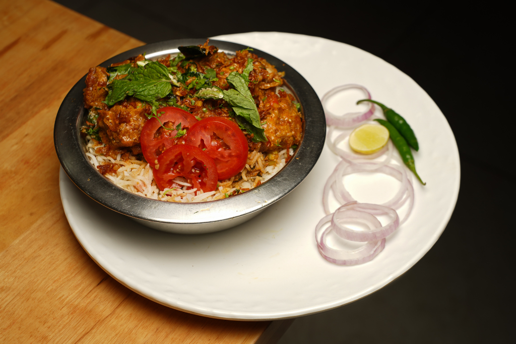 Chicken 65 Biriyani at Karunadu Awesome Foods