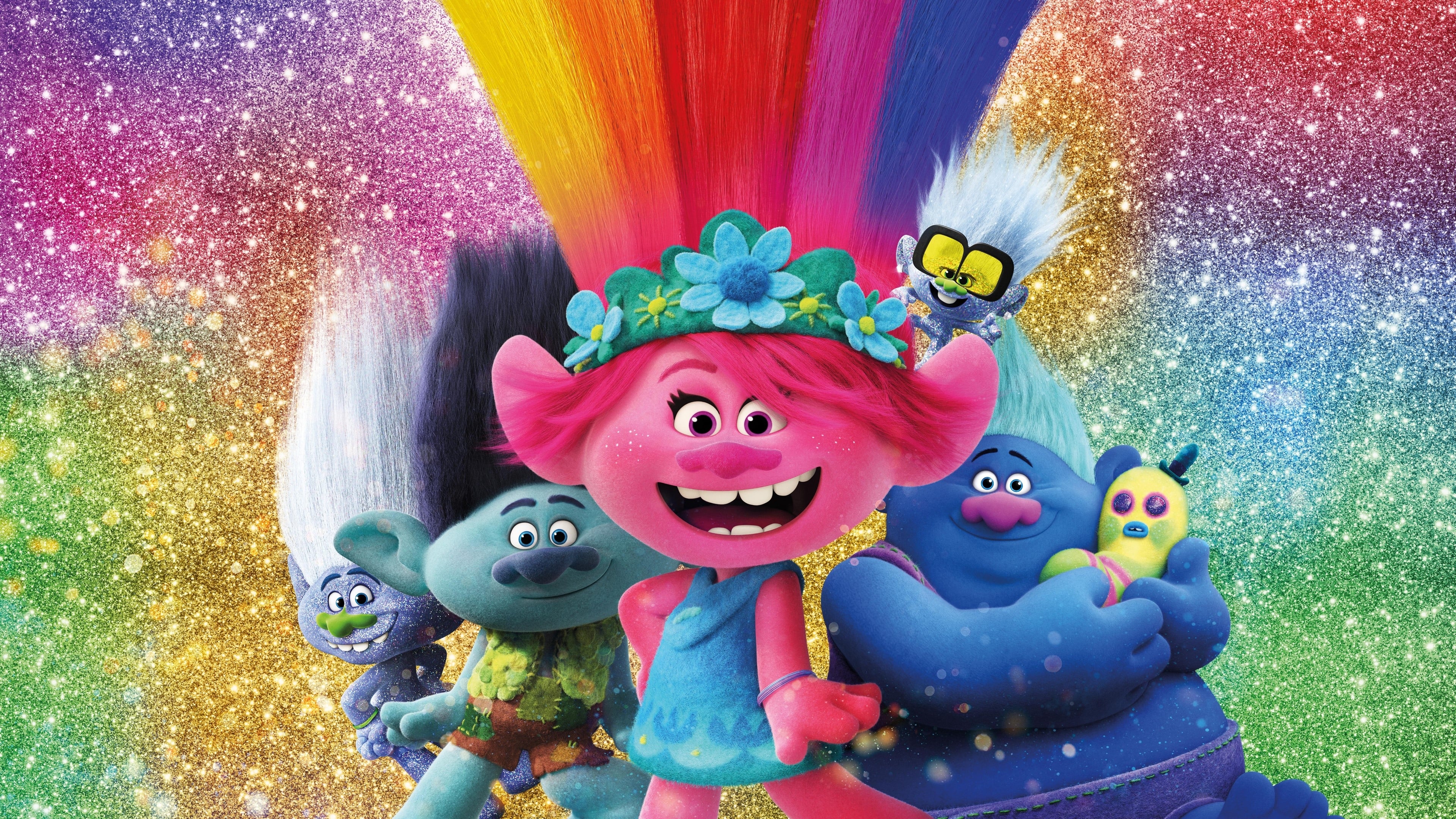 Трол 2. Тролли 2 Розочка и Цветан. Trolls World Tour Постер.