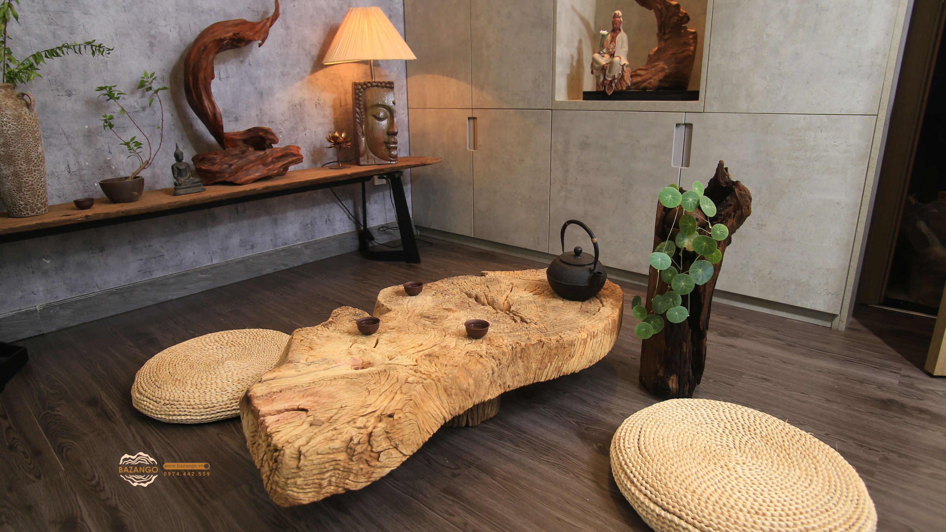 Bàn trà phong cách wabi sabi - KT053 - SOLD
