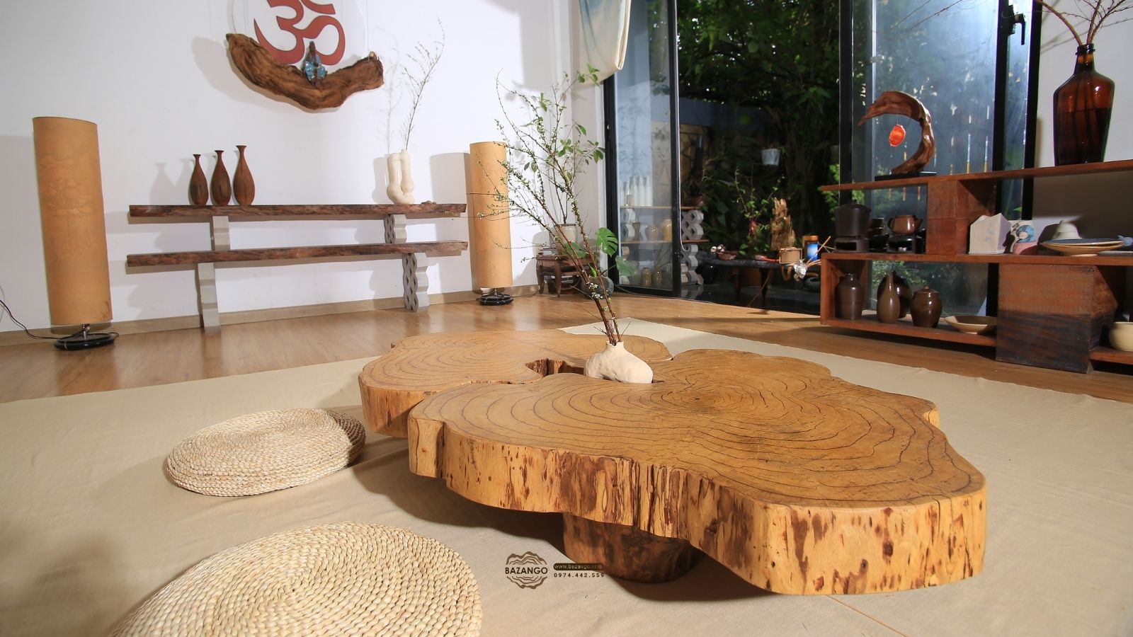Bàn trà gỗ tự nhiên 